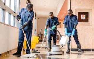 Cleaning team from the High Star company profile